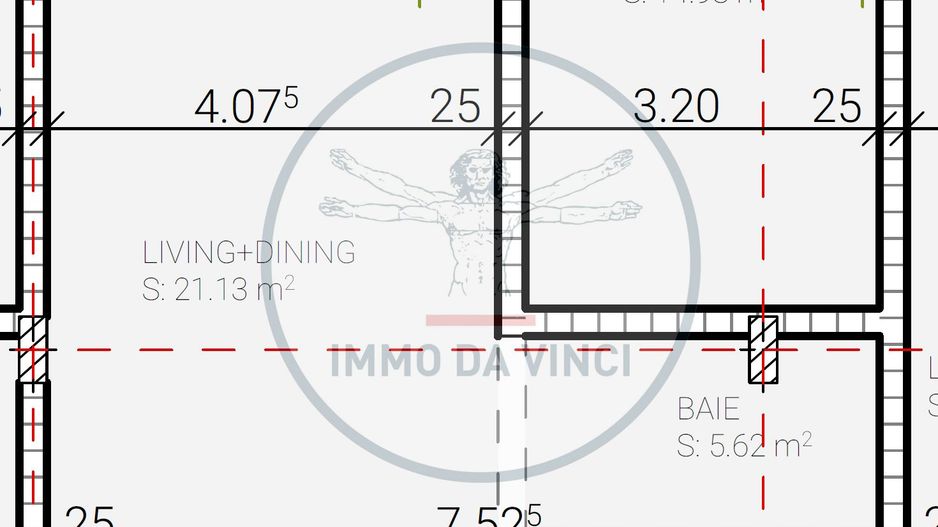 Apartament de vanzare 2 camere 57mp 2550 EUR-MP - Schiță 13