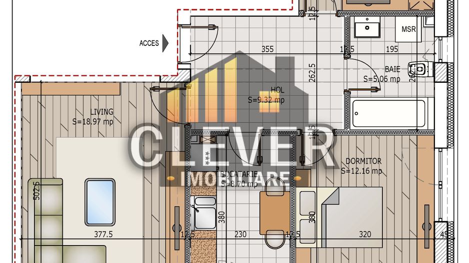 Apartament Modern, Etaj 2, Deomandat, Comision 0, Pallady - Schiță 6