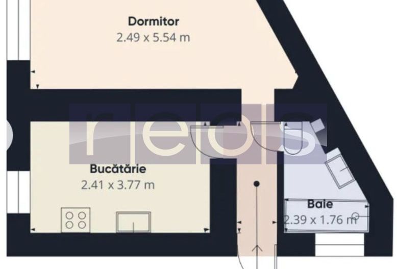GARSONIERA ULTRACENTRALA | 40 MP TOTAL | FARA RISC SEISMIC | ZONA CISMIGIU - Schiță 8