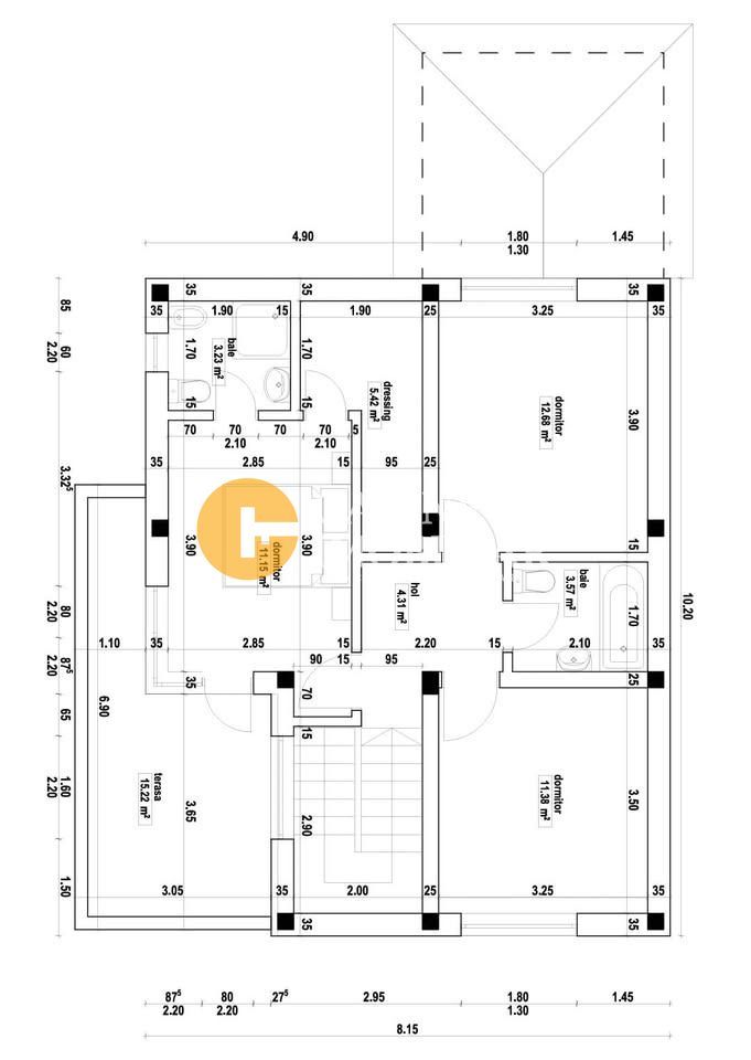 Vila mediteraneana CUG - Cimitirul Buna Vestire - 4 camere - 3 bai - La Asfalt - Poză 13