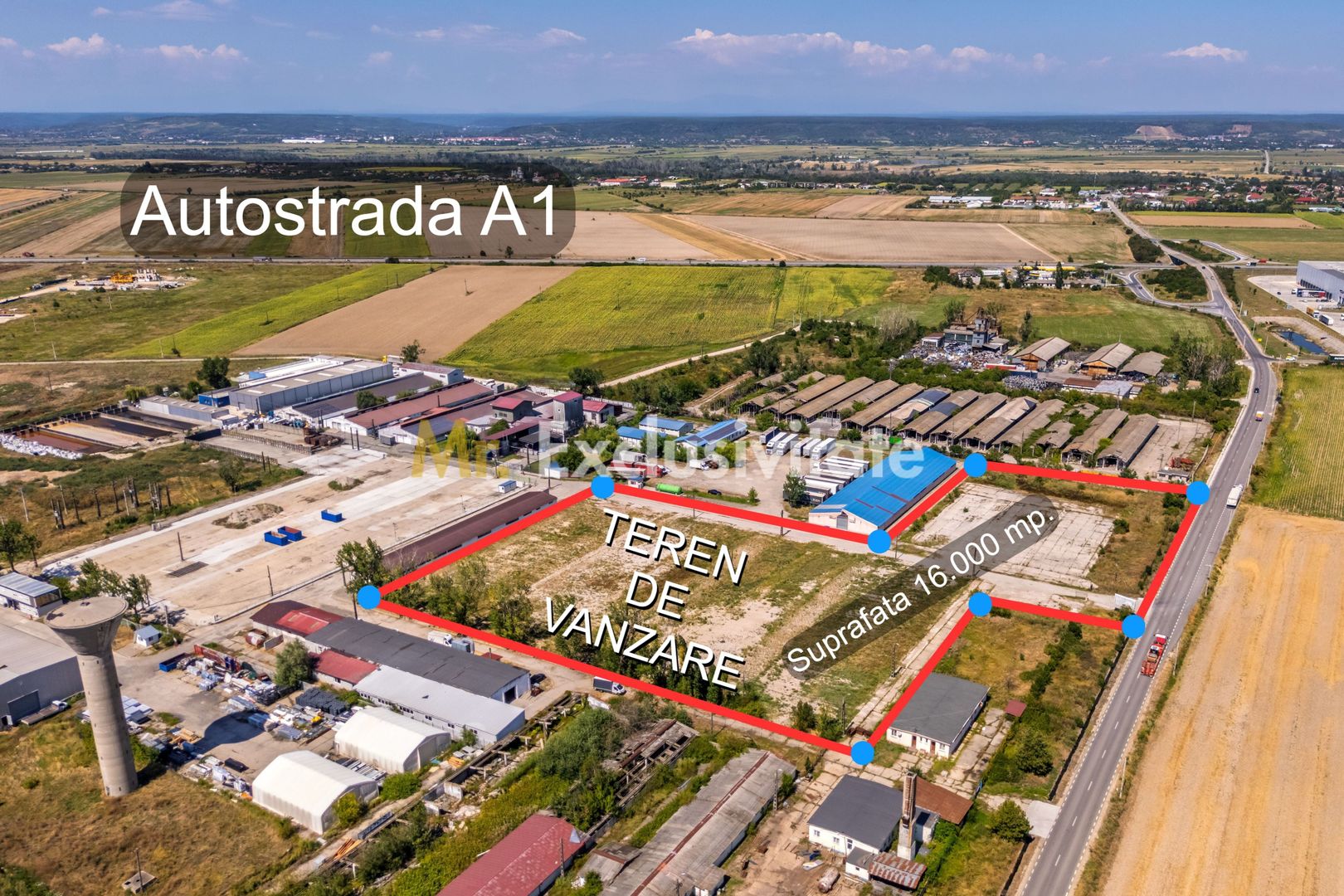 Teren industrial 16.000 mp lângă Autostrada A1 – Căteasca - Poză 1