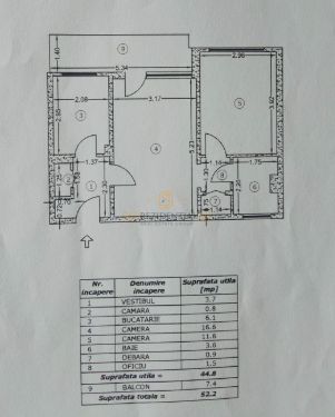 Apartament 2 camere de vânzare, 4/9, zona Obregia-Berceni, Comision 0% - Schiță 4