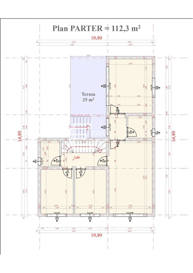 Casă individuală în Cisnădie | 170 mp utili | Teren 507 mp | Pompă de căldură - Schiță 11