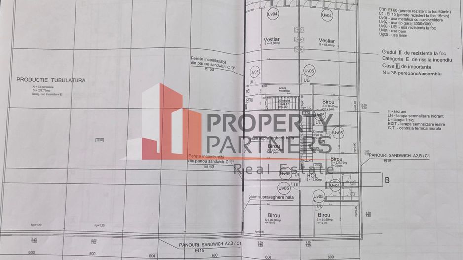 Hală de Producție / Depozitare – 1.740 mp – Zona Centura București / Autostrada - Schiță 5