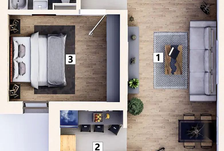 Apartament 2 camere cu loc de parcare inclus - Poză 7