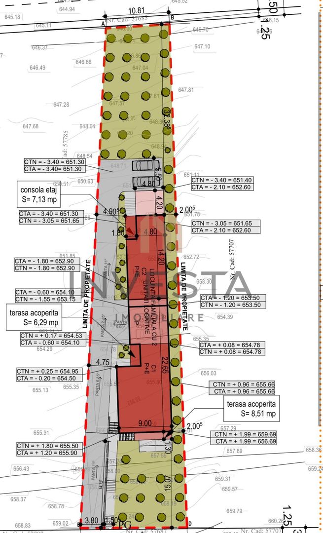 Proiect cu autorizatie pentru 1 duplex! Posibilitate de asociere! - Schiță 2