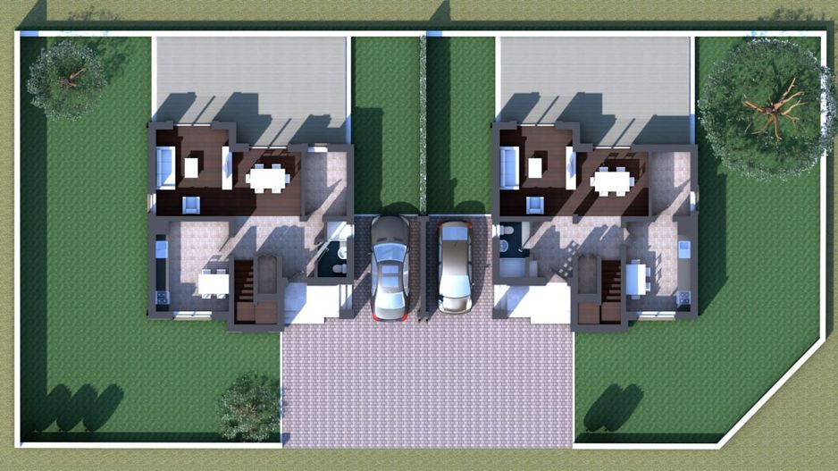 Duplex superb despartit prin garaj - Poză 18