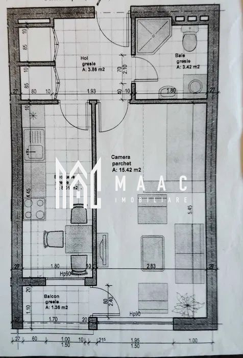 Apartament 1 Camera | Decomandat | Parter | 35MP | Lazaret - Poză 5