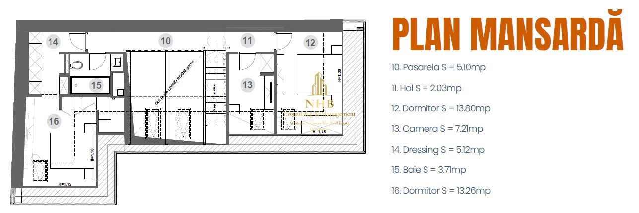 Casă moderna de vanzare cu 4 camere si curte - Bucureștii Noi - Poză 16