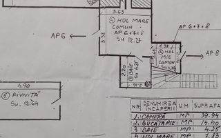 Apartament cu 2 camere in zona strazii Memorandumului! - Schiță 5