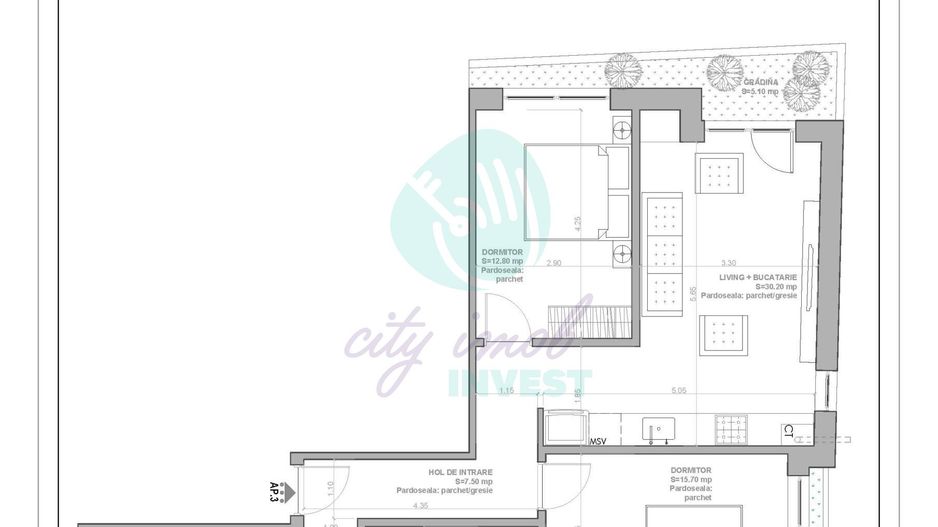 3 camere luminoase BLOC BOUTIQUE - Poză 10