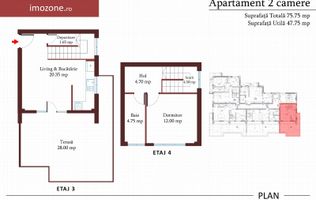 Drumul Taberei- Ghidigeni, 2 Camere  47 mp+28 mp tersasa, Bloc Nou, Comision 0%