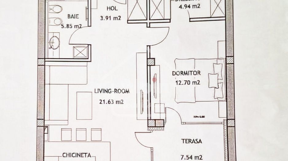 Apartament Suprafata Mare I Tractorul Coresi - Poză 2