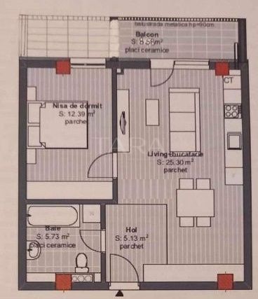 Modern, zona Cetatii, apartament cu 2 camere și balcon generos. - Poză 6