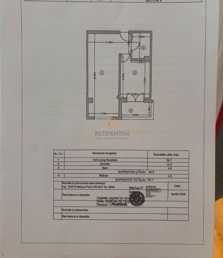 Apartament 2 camere de inchiriat - Drumul Binelui - Metrou Aparatori - Schiță 8