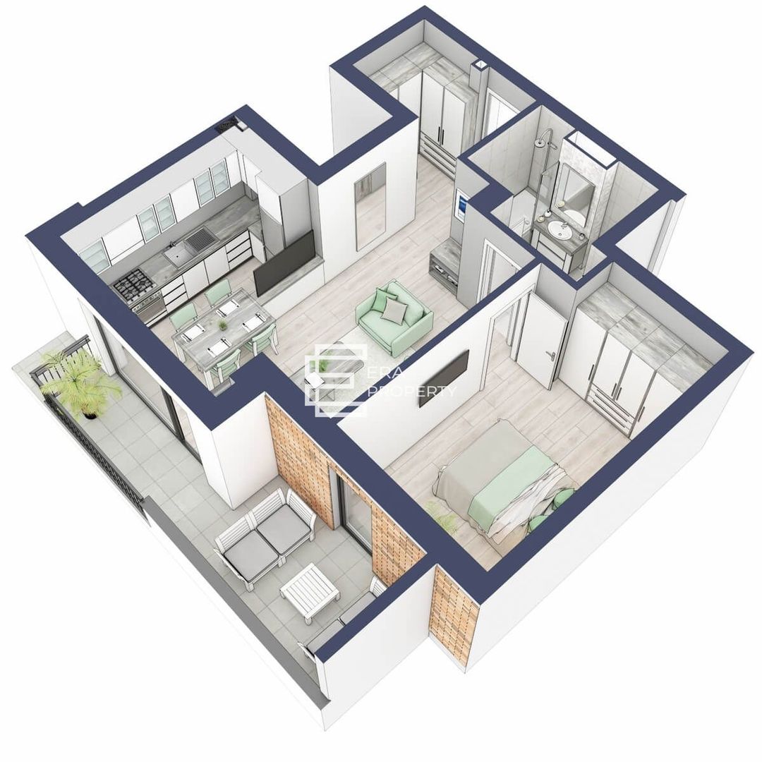 Apartament 2 camere balcon generos,  zonă liniștită Sibiu - Poză 3