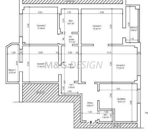 apartament 4 camere zona Circumvalatiunii - Schiță 10