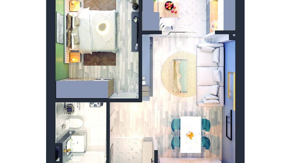 APARTAMENT 2 CAMERE | METROU REPUBLICA | PROIECT NOU - Poză 12