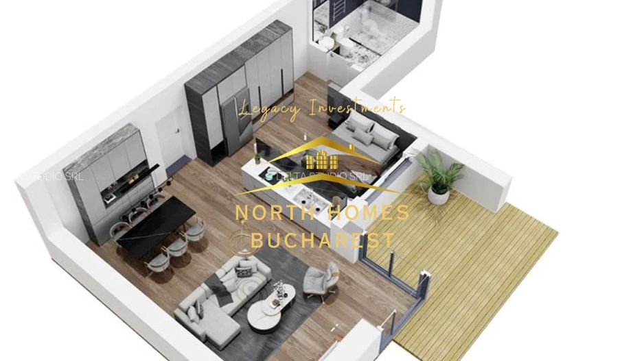 APARTAMENT CU 2 CAMERE | PIPERA | 0% COMISION - Poză 2