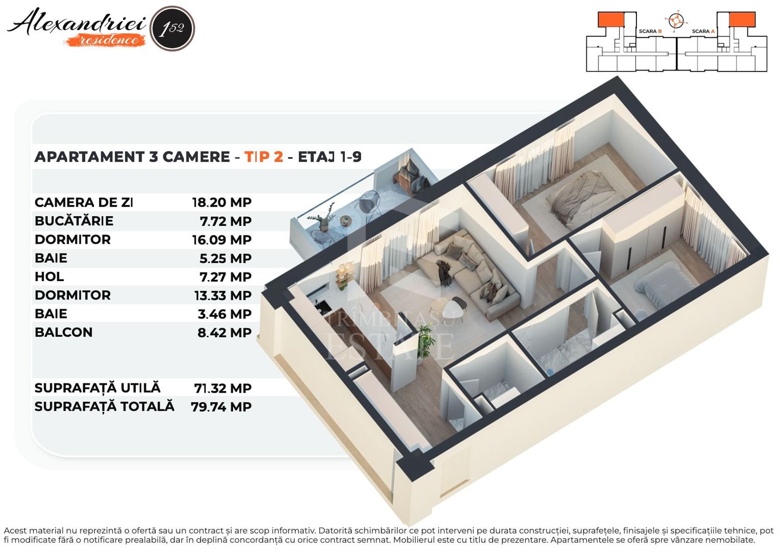ANTIAERIANA | APARTAMENT 3 CAM DECOM | 74 mp Utili | ALEXANDRIEI 152 - Poză 24