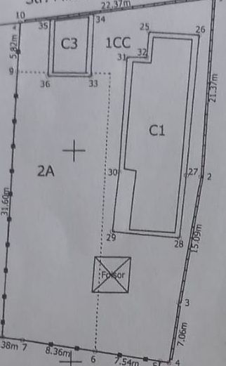 Casă pe parter + 550 mp teren + garaj 25 mp - Schiță 20