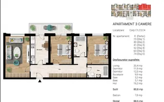 Cel Mai Mare apartament de 3 Camere | 89 mp | 750 m Metrou Berceni - Poză 11