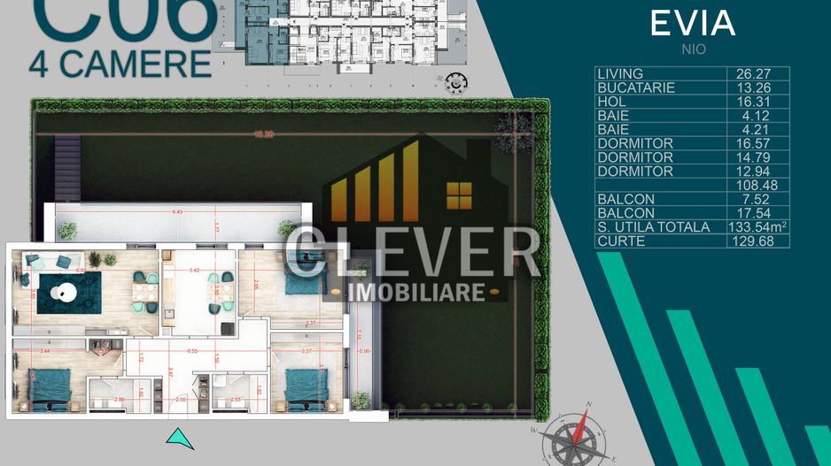 Apartament Premium 4 Camere-Gradina Proprie 130mp - Poză 1