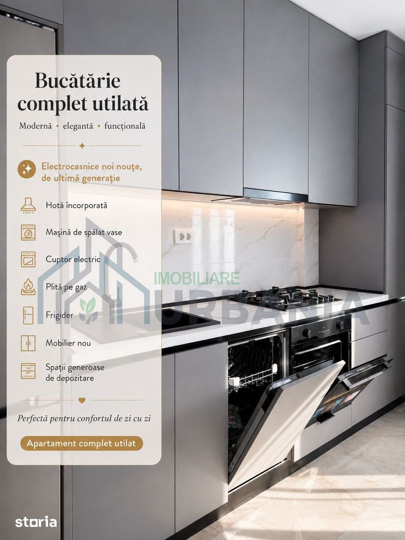 Apartament 1 cameră, 47 mp – Royal Town Iași | Bloc nou, primul chiriaș - Poză 14