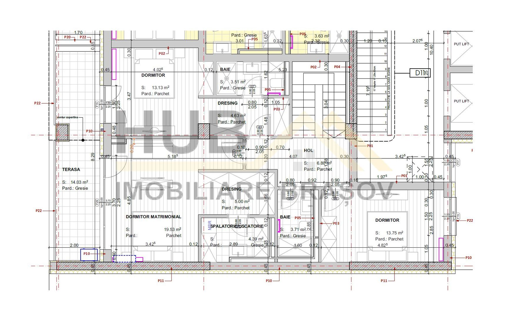 De vanzare Penthouse 2 Nivele | 6 Camere | Racadau | 158mp Utili - Poză 13