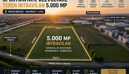 METRO BERCENI | 5.000 mp Intravilan | Oportunitate Dezvoltare