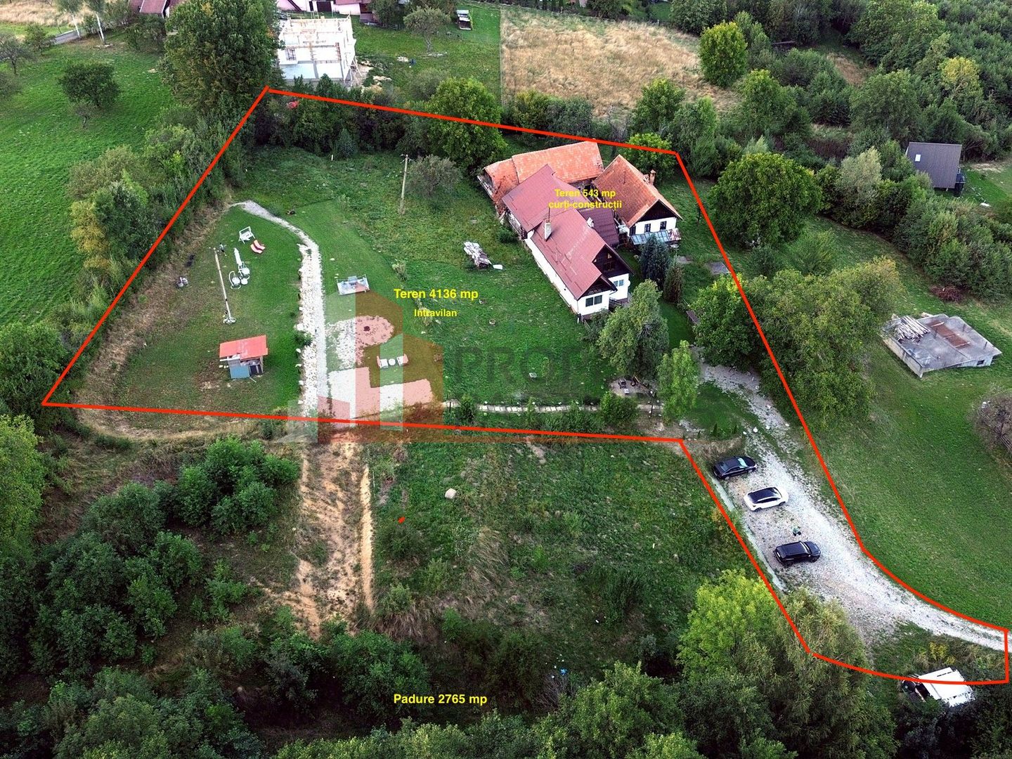 Teren 7.444 mp + casă tradițională în Predeluț–Bran - Poză 2