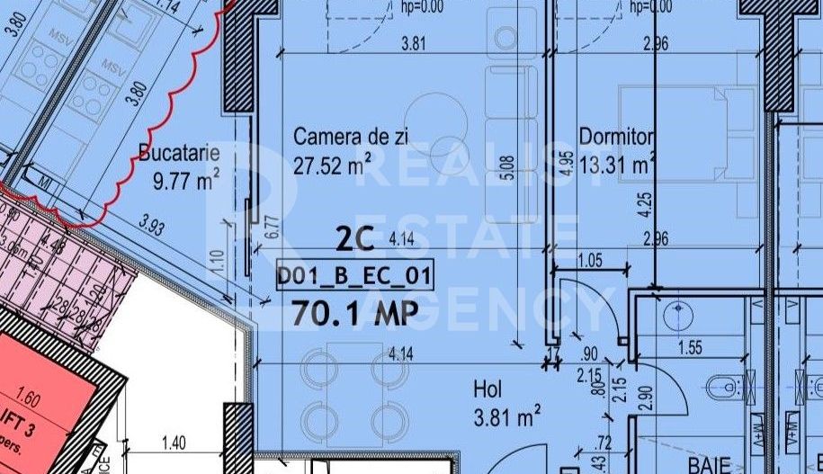 Vânzare apartament cu 2 camere, complexul One Lake District - Schiță 9