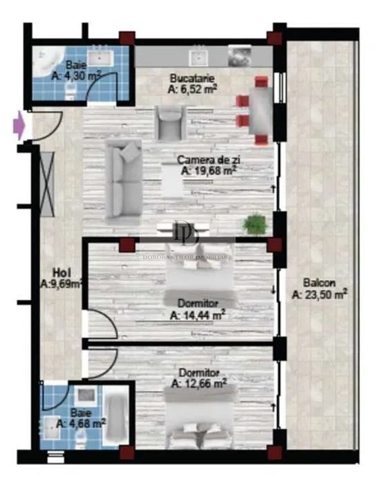 Chirie 3 camere-parcare subterana-zona Andrei Muresanu - Poză 8