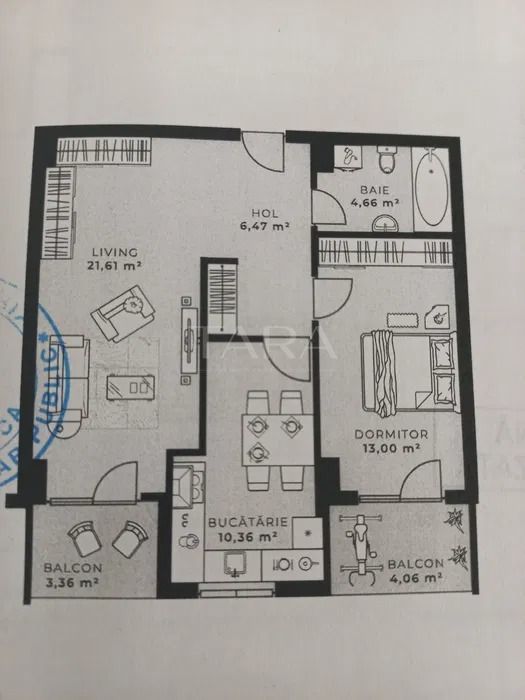 Apartament cu 2 camere de vânzare în Gheorgheni - Poză 1