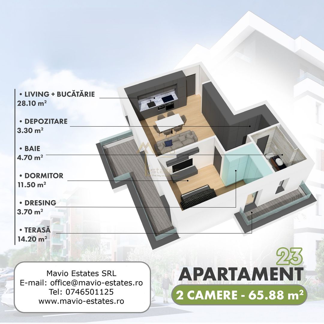 Satu Mare, Micro 17, Penthouse in complex nou - Poză 2