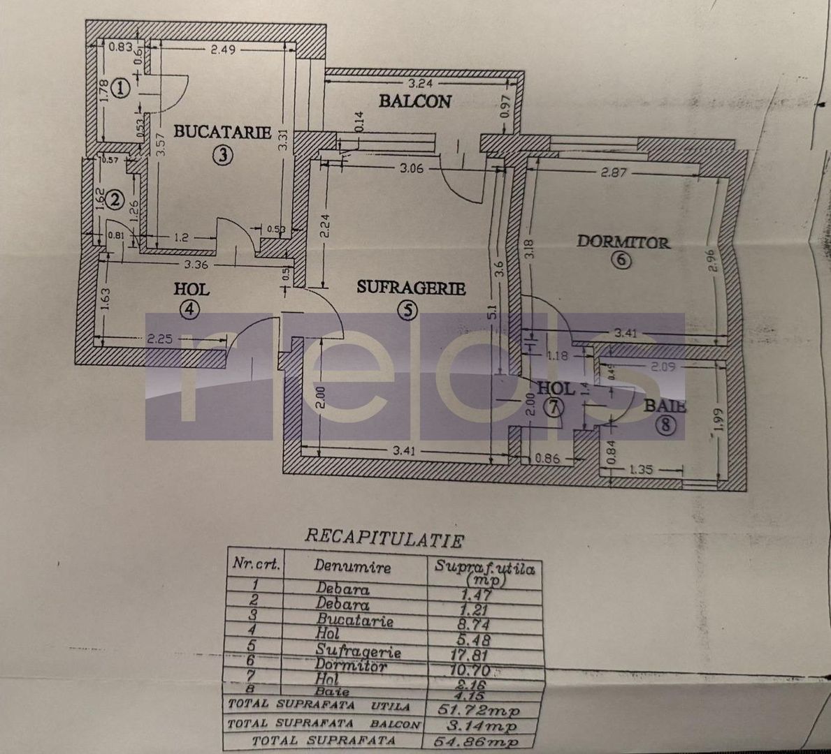 DE VANZARE 2 CAMERE BANU MANTA – APROAPE DE PIATA VICTORIEI - Schiță 8
