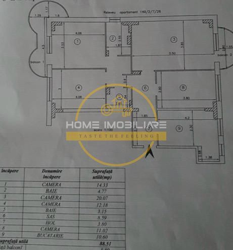 Apartament 4 camere Decomandat/97mp/zona Rond Vechi-CUG - Poză 9