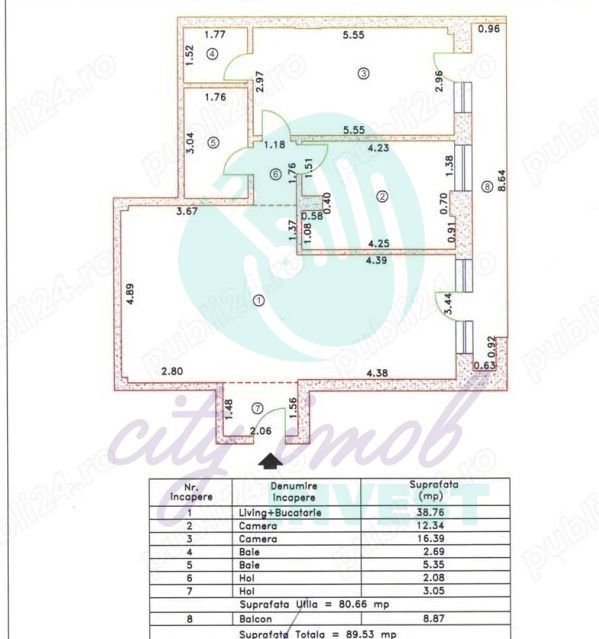 3 camere Timpuri Noi | Bloc 2015 | Parcare subterană inclusă - Poză 3