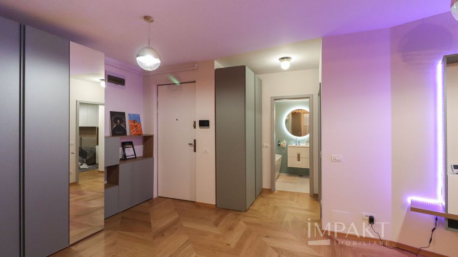 Apartament cu 2 camere ultrafinisat, cu un view deosebit, situat in ansamblul Wings! - Poză 6