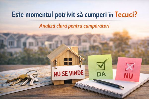Este momentul potrivit să cumperi în Tecuci? Analiză clară pentru cumpărători