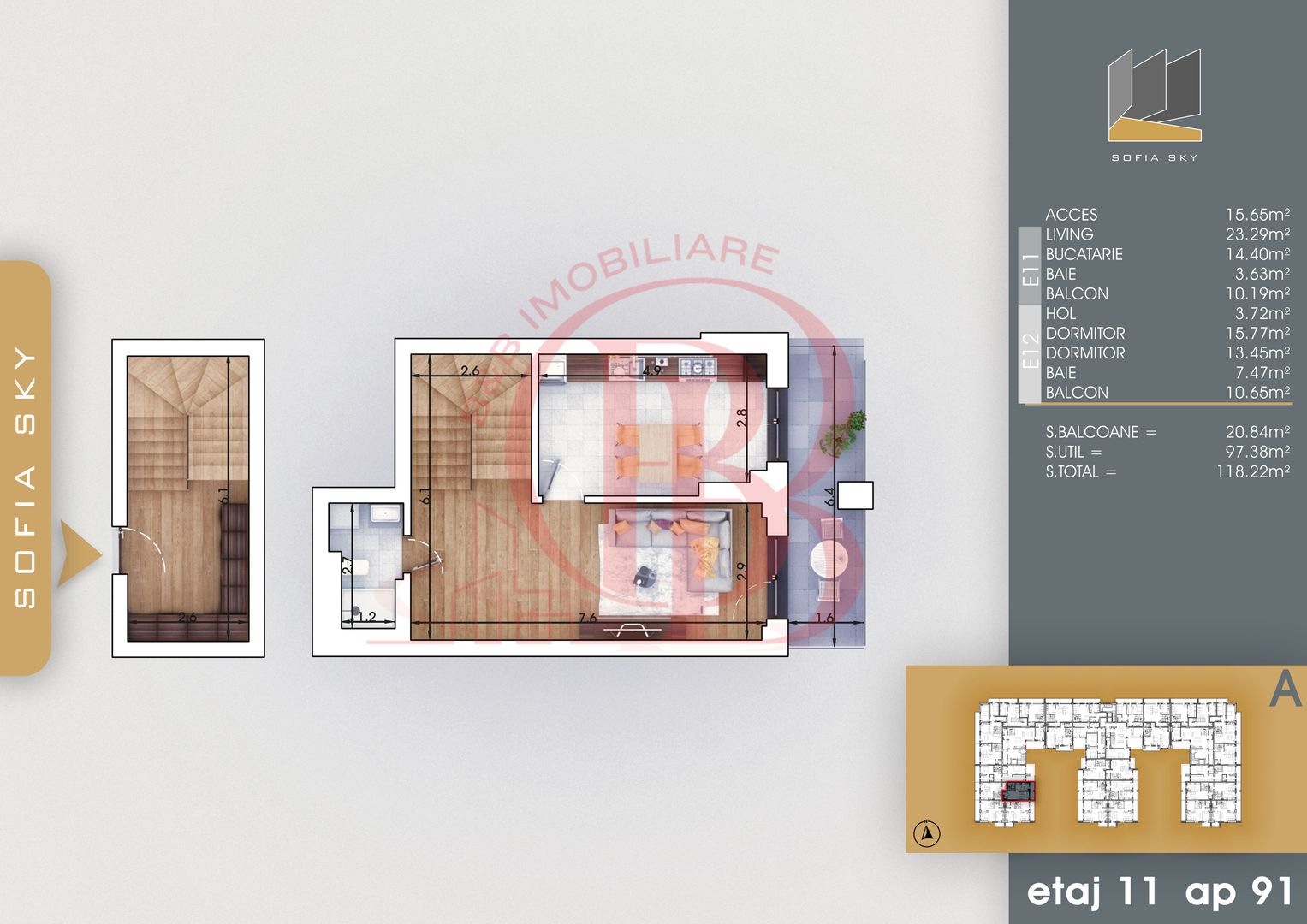 Duplex 3 camere Mutare Rapida Theodor Pallady 7 min Metrou - Schiță 4