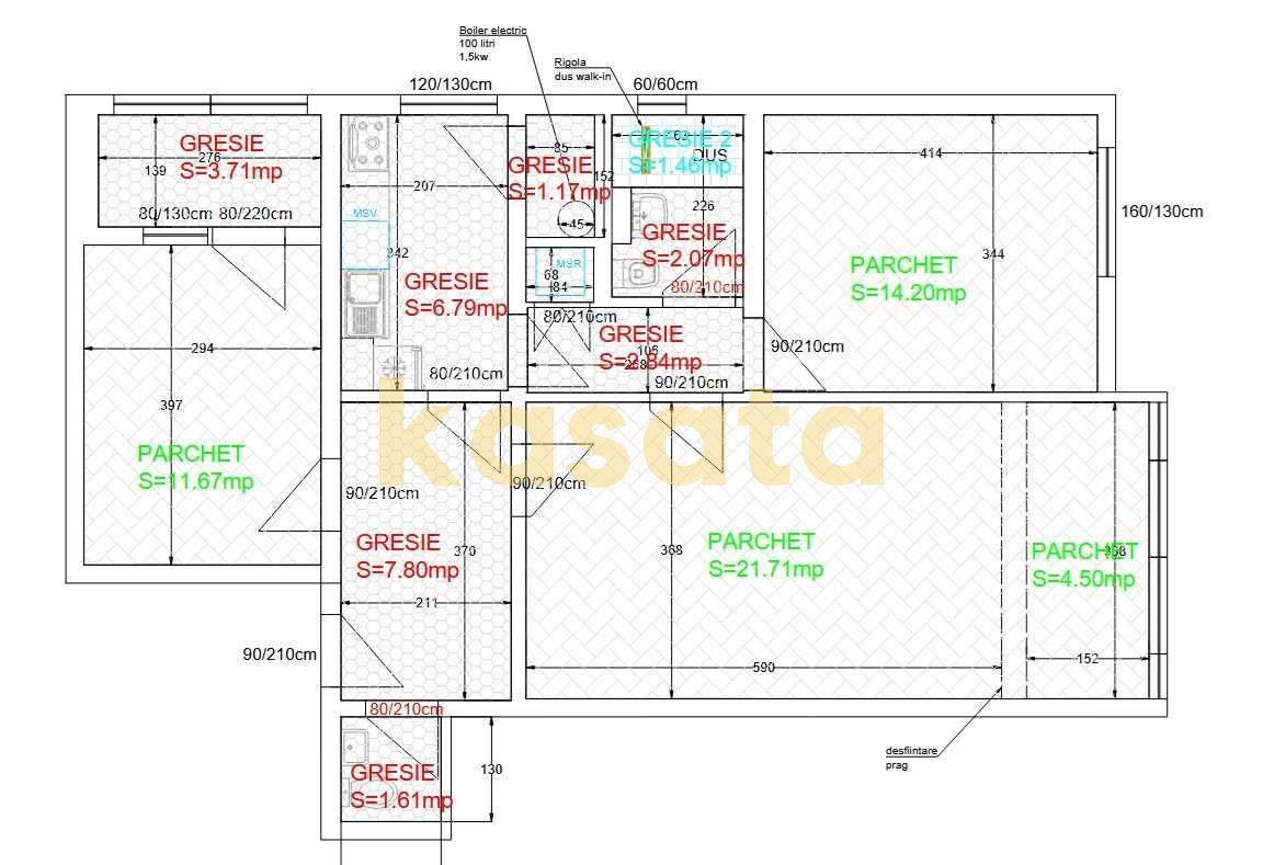 Inchiriez 3 camere spațioase, renovat, 2 băi – Aviator Popișteanu - Poză 8
