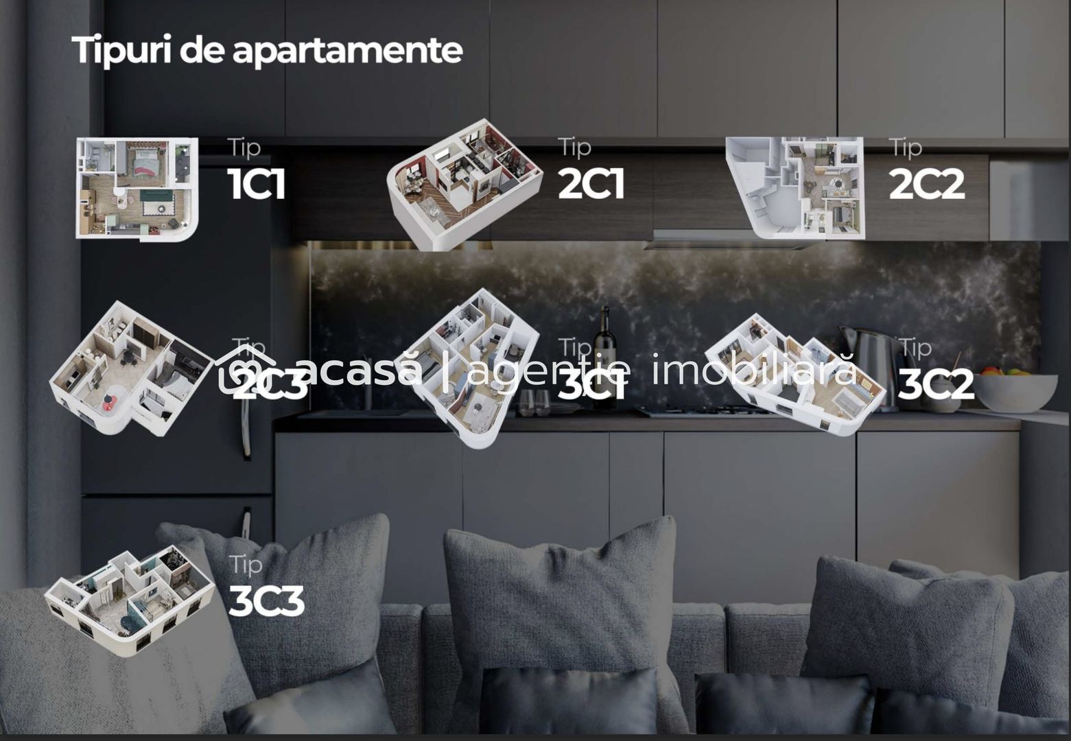 3 camere Premium în XCity Towers Timișoara – 71 mp, parcare subterană - Poză 6