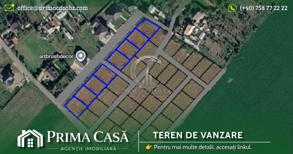 Loc de casa ~ comuna Vernesti/BZ ~ S=440mp ; d=20m ~ drum asfaltat / utilitati ~ - Poză 3