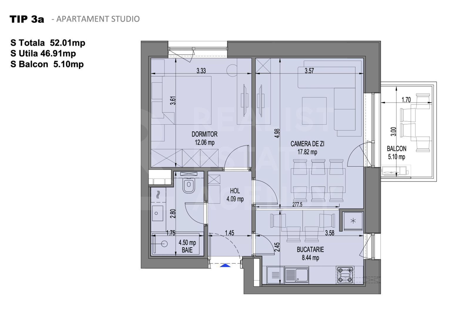 Vânzare, Studiou dublu, Nusco City Park, București - Poză 3