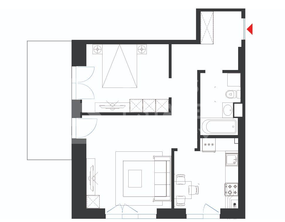 Vânzare, apartament, 2 camere tip 2D, HILS Republica, București - Poză 9