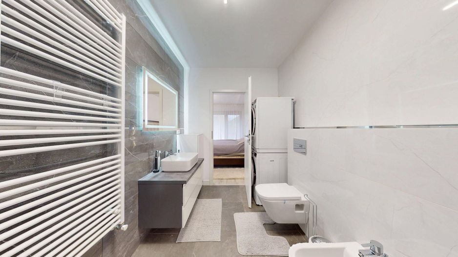 Apartament 3 camere, 77 mp + curte 32 mp, parter – Otopeni - Poză 18