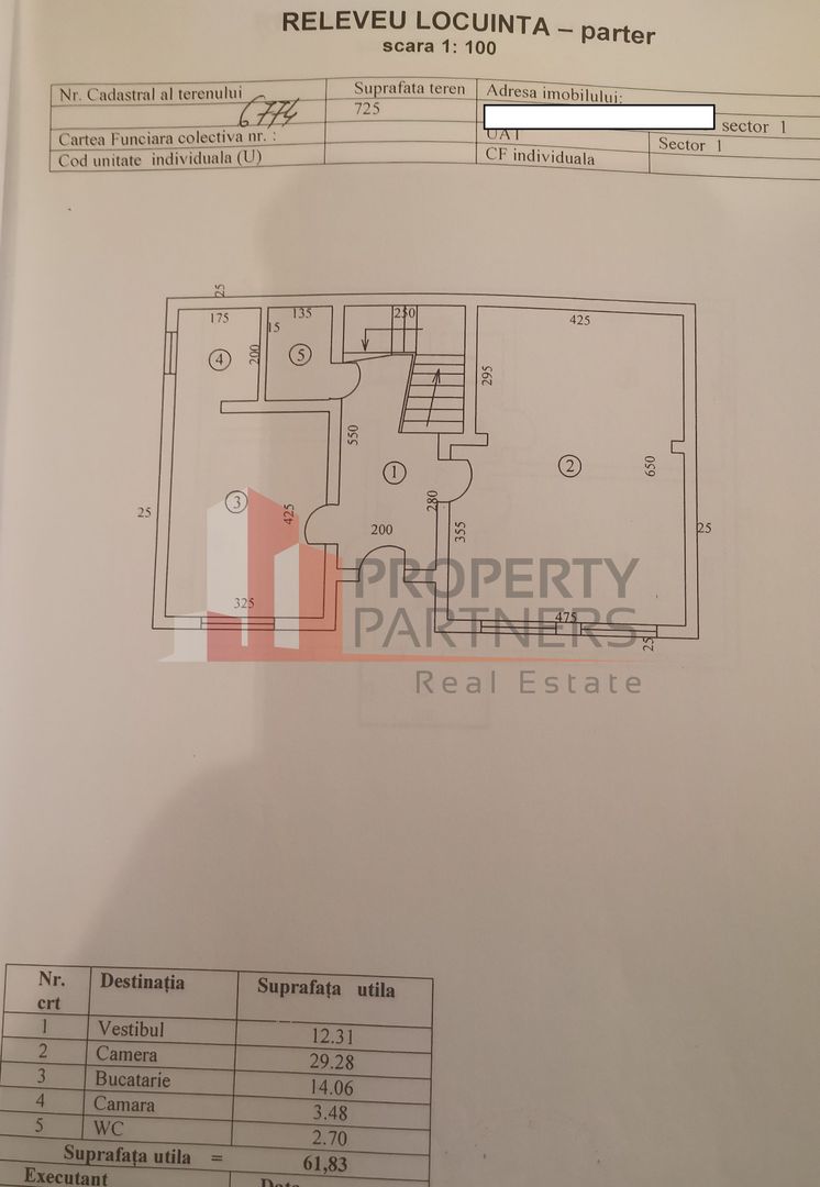 Casa  sector 1 | Straulesti | Teren 725 mp - Schiță 11