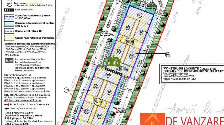 Teren Intravilan pt.Blocuri+Casa+Hale metaliceUtilitati complete - Poză 16