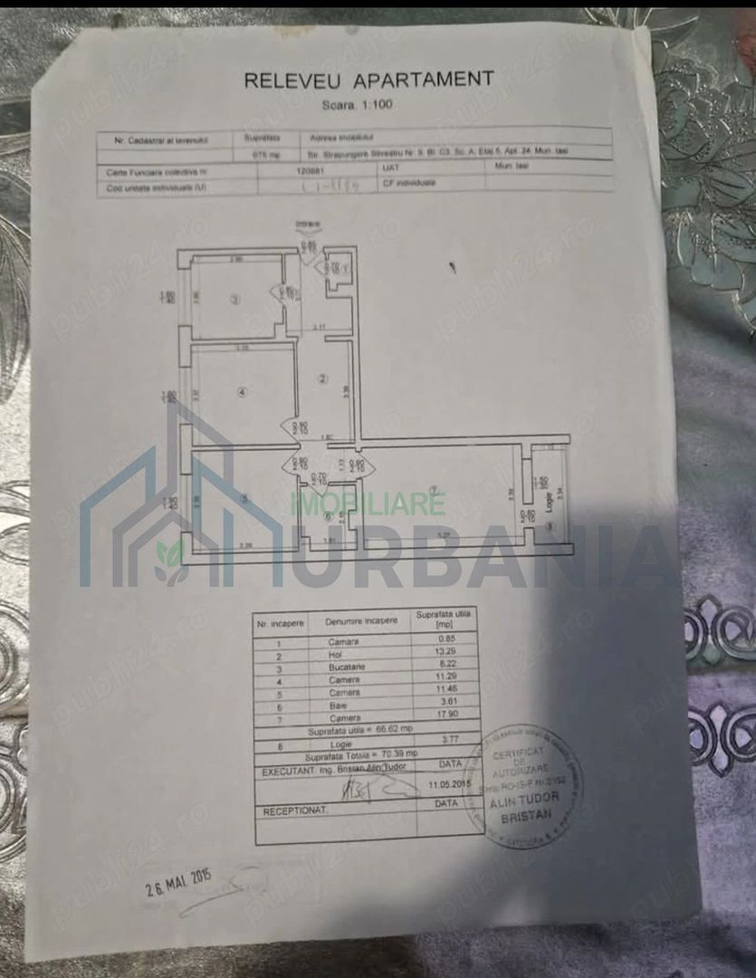 Apartament 3 camere, decomandat, în zona Gara, Iași - Poză 1